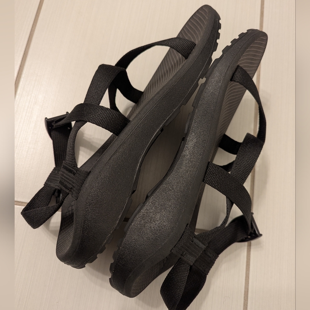 Chaco Z1 classic Black Strappy Sandals size w 11 - Picture 5 of 9